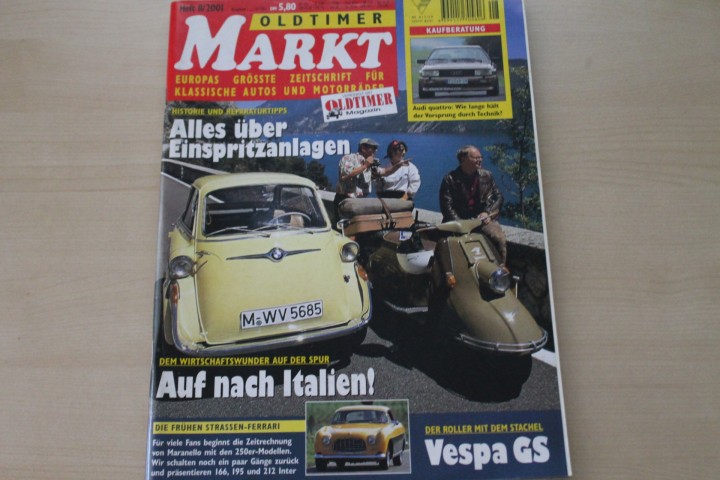 Deckblatt Oldtimer Markt (08/2001)